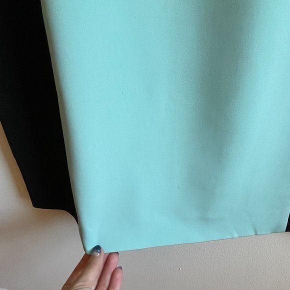 DKNY Color Block Scoop Neck Sleeveless Paneled Dress Large - Picture 7 of 9